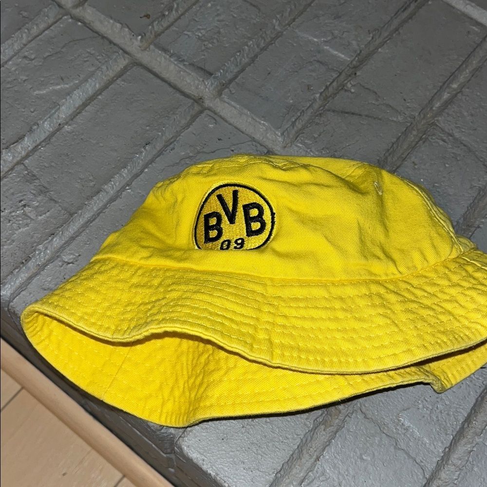German Bundesliga BVB 09 Yellow Black Cotton casual soccer bucket hat cap osfa - Picture 4 of 4